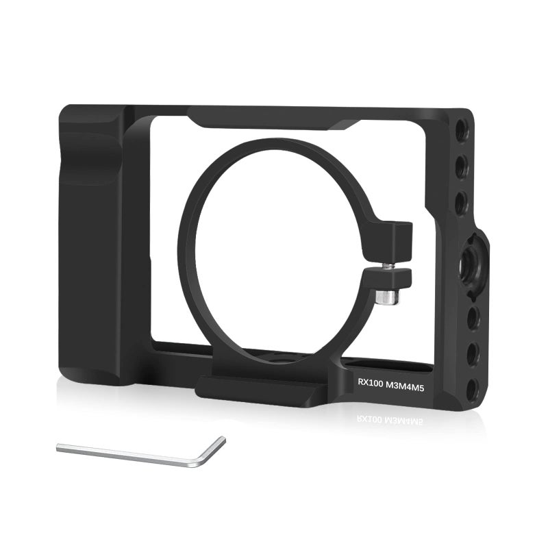 FUGASUN RX100M3/RX100M4/RX100M5 Camera Cage,M3/M4/M5 Cage for Sony DSC-RX100 III(M3) IV(M4) V(M5) Camera Case Camera Rig Cold Shoe - Image 1